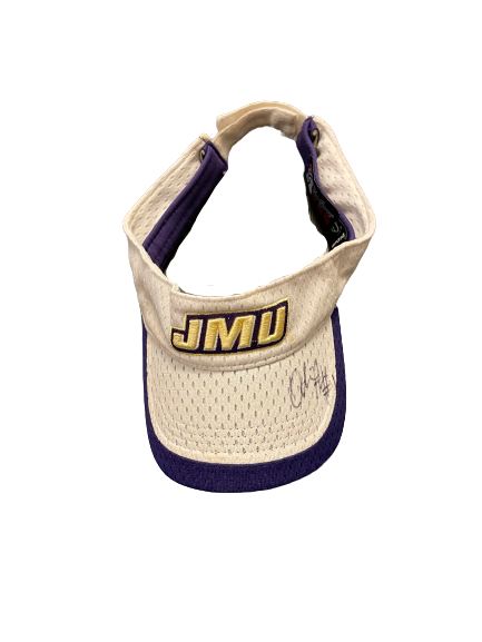 Odicci Alexander James Madison Softball SIGNED PRACTICE WORN Visor