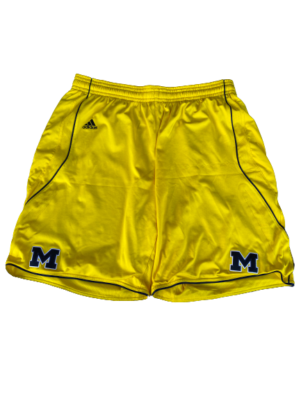 Max Bielfeldt Michigan Basketball Game Worn Shorts (Size XXXL)