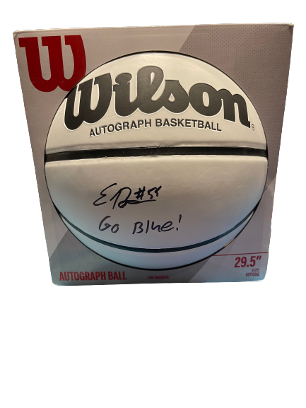 Eli Brooks SIGNED & INSCRIBED Wilson Full-Size Basketball