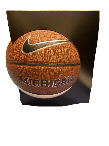 Hunter Dickinson SIGNED Michigan Full-Size Basketball (Limited Quantity)