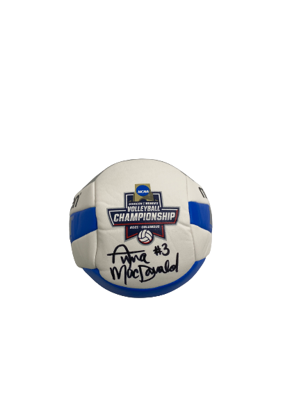 Anna MacDonald Wisconsin Volleyball Signed NCAA Volleyball Championship Mini Ball