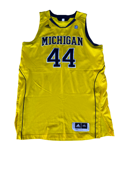 Max Bielfeldt Michigan Basketball Game Worn Jersey (Size XXL)