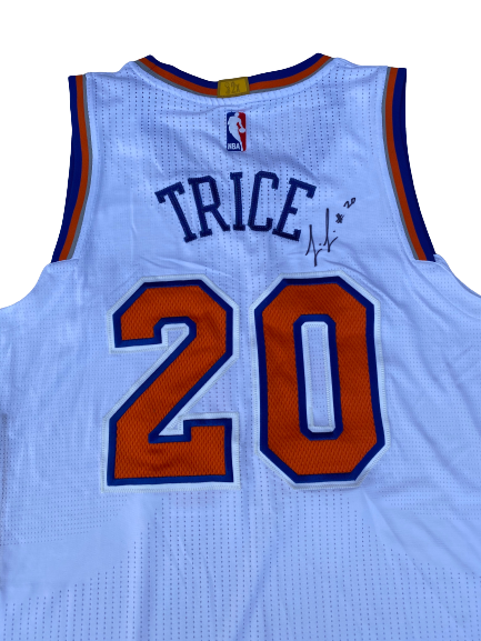 Travis Trice New York Knicks Signed Game Worn Jersey (Size L)
