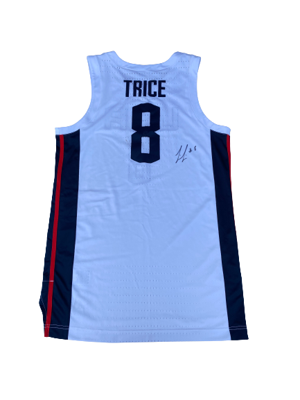 Travis Trice USA Basketball Signed Game Worn Jersey (Size 46)