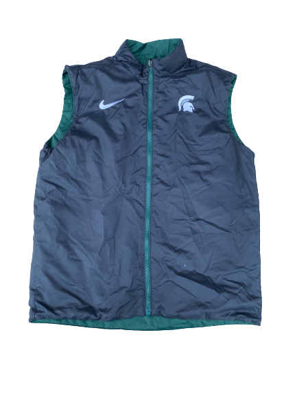 Travis Trice Michigan State Basketball Team Issued Reversible Vest (Size M)