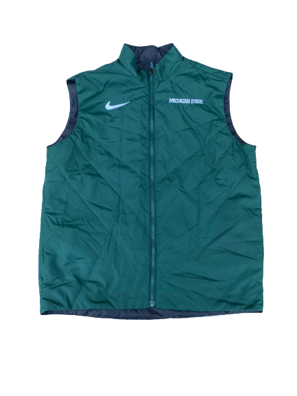 Travis Trice Michigan State Basketball Team Issued Reversible Vest (Size M)