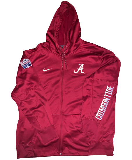 Dallas Warmack Alabama Team Issued Official Peach Bowl Jacket with Patch (Size XXL)