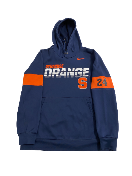 Cooper Lutz Syracuse Football Player-Exclusive Hoodie With Number (Size L)
