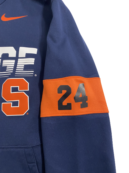 Cooper Lutz Syracuse Football Player-Exclusive Hoodie With Number (Size L)