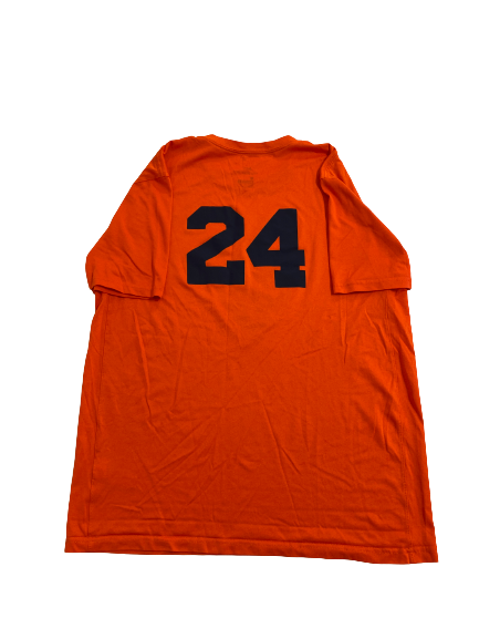 Cooper Lutz Syracuse Football Player-Exclusive Pre-Game Warm-Up T-Shirt with 