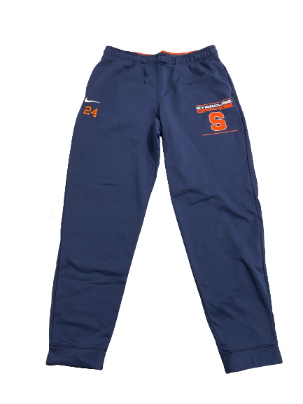 Cooper Lutz Syracuse Football Player-Exclusive Sweatpants With Number (Size L)