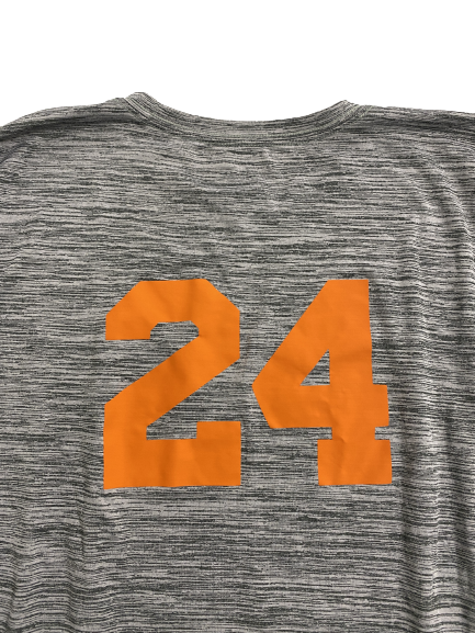 Cooper Lutz Syracuse Football Player-Exclusive Long Sleeve Shirt With Number (Size L)