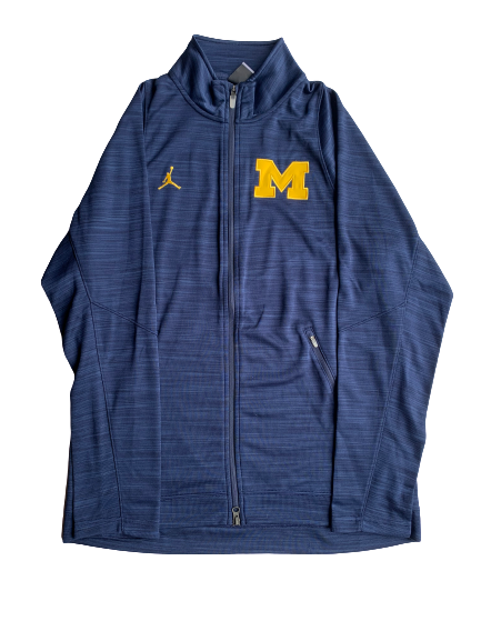 Brendan Warren Michigan Hockey Nike Zip-Up Jacket (Size L)