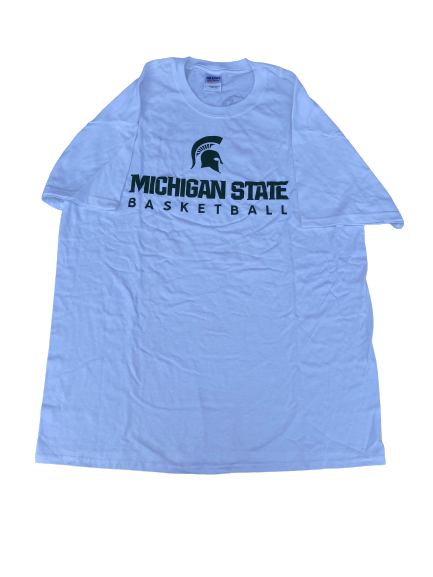 Travis Trice Michigan State Basketball Team Issued Workout Shirt (Size L)