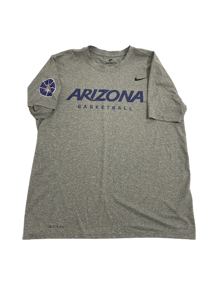 Jordan Mains Arizona Basketball Team-Issued T-Shirt (Size L)