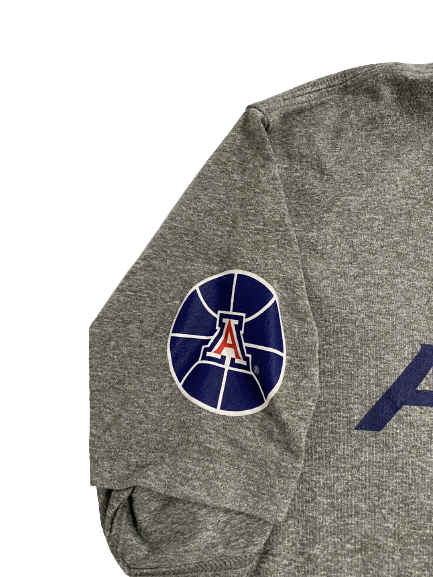 Jordan Mains Arizona Basketball Team-Issued T-Shirt (Size L)