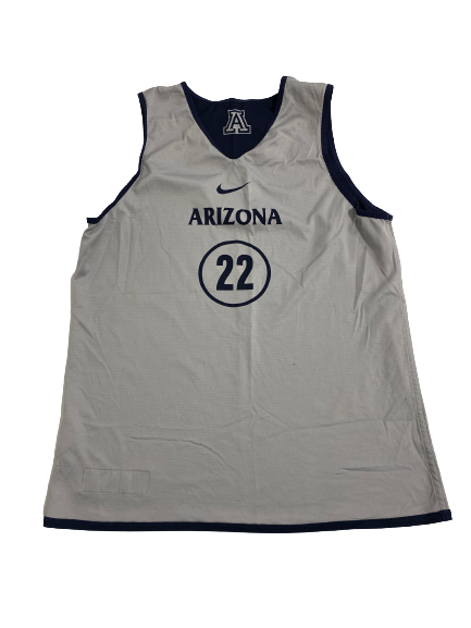 Jordan Mains Arizona Basketball Player-Exclusive Reversible Practice Jersey (Size M)