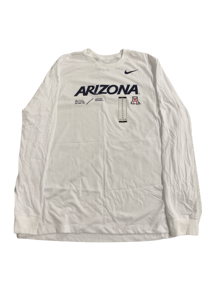 Jordan Mains Arizona Basketball Team-Issued Long Sleeve Shirt (Size XL) - New With Tags