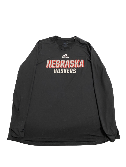 Travis Vokolek Nebraska Football Team-Issued Long Sleeve Shirt (Size XXL)