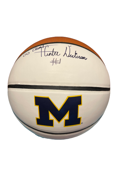Hunter Dickinson SIGNED Michigan Full-Size Basketball