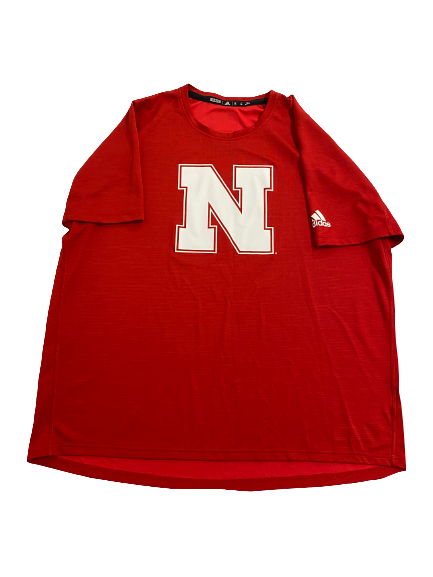 Travis Vokolek Nebraska Football Team-Issued T-Shirt (Size XXL)
