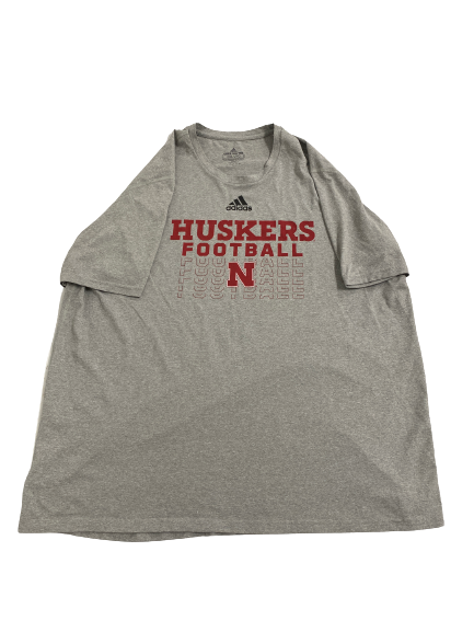 Travis Vokolek Nebraska Football Team-Issued T-Shirt (Size XXLT)