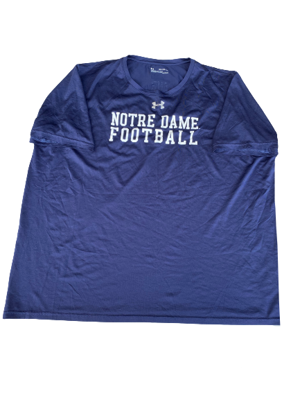 Tommy Kraemer Notre Dame Football Player Exclusive "The Standard" Workout Shirt (Size XXXL)
