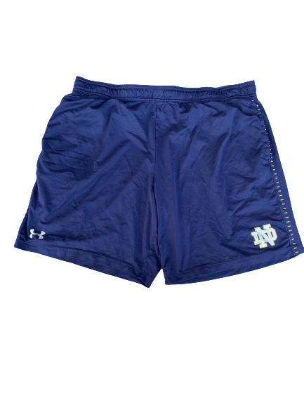 Tommy Kraemer Notre Dame Football Team Issued Workout Shorts (Size XXXL)