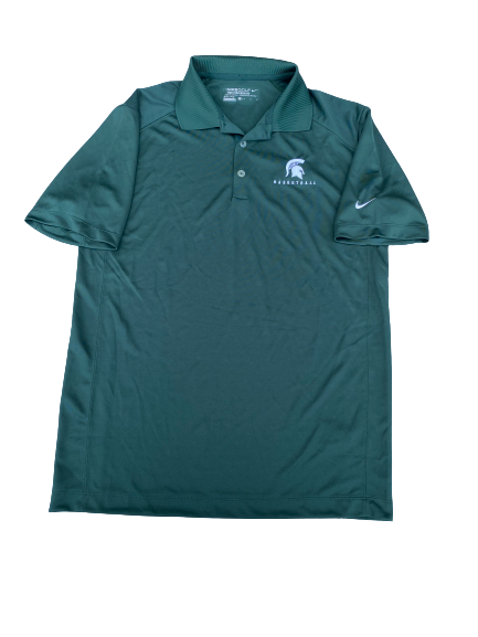 Travis Trice Michigan State Basketball Team Issued Polo (Size M)