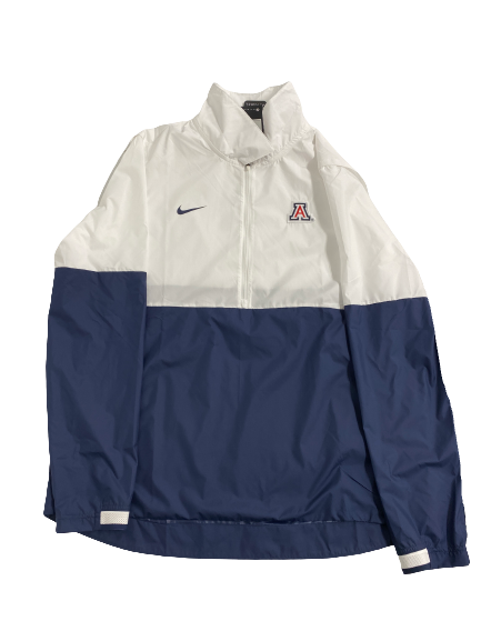 Jordan Mains Arizona Basketball Team-Exclusive Half-Zip Coaches Sideline Jacket (Size L) - New With Tags