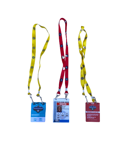 Scottie Lewis Florida Basketball 2021 March Madness and SEC Tournament Player Credentials (Set of 3)