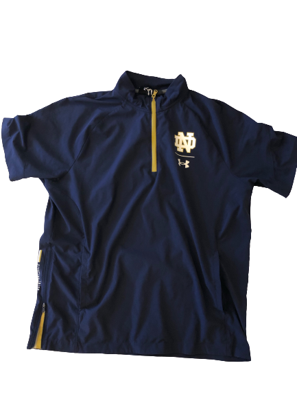 Daniel Jung Notre Dame Baseball Exclusive Short Sleeve Batting Practice Pullover (Size L)