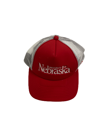 Travis Vokolek Nebraska Football Team-Issued Adjustable Hat
