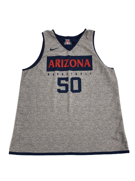 Jordan Mains Arizona Basketball Player-Exclusive Reversible Practice Jersey (Size XL)
