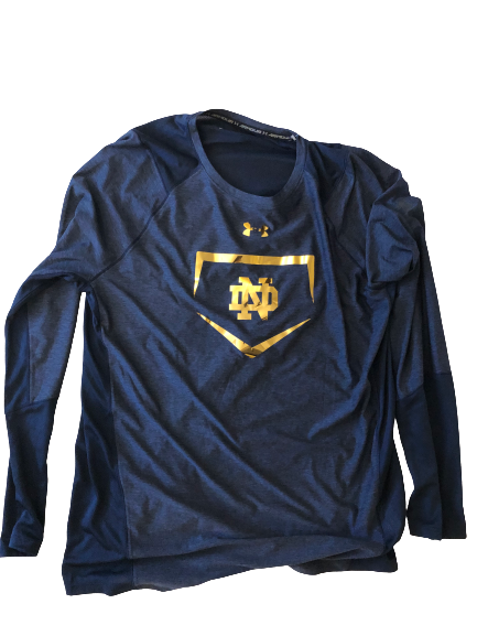 Daniel Jung Notre Dame Baseball Long Sleeve Shirt (Size XL)