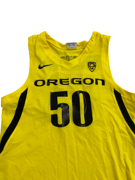 Eric Williams Jr. Oregon Basketball 2019-2020 Season Game-Worn Jersey (Size 46)