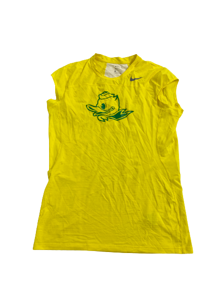 Eric Williams Jr. Oregon Basketball Player-Exclusive Compression Workout Tank (Size L)