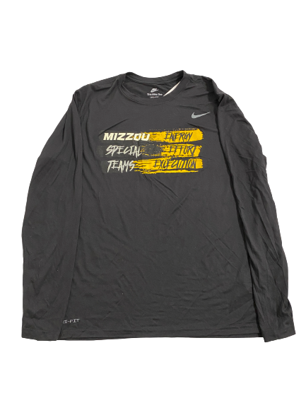 Sean Koetting Missouri Football Player-Exclusive "Special Teams" Long Sleeve Shirt (Size XL)