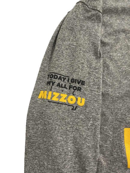 Sean Koetting Missouri Football Player-Exclusive "Purpose" Long Sleeve Shirt (Size XL)