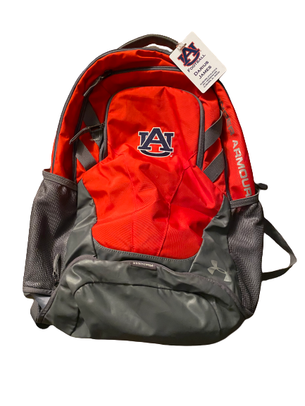 Darius James Auburn Football Team Issued Backpack With Player Tag
