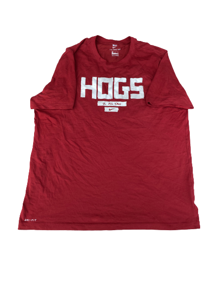 Vance Jackson Arkansas Basketball Team Issued "HOGS VS ALL YALL" T-Shirt (Size XL)