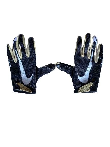 Vanderbilt Football Player Exclusive Football Gloves (Size XL)