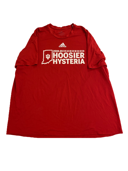 Miller Kopp Indiana Basketball Hoosiers Hysteria Team-Issued 2019-2020 Hoosier Hysteria T-Shirt (Size XXLT)