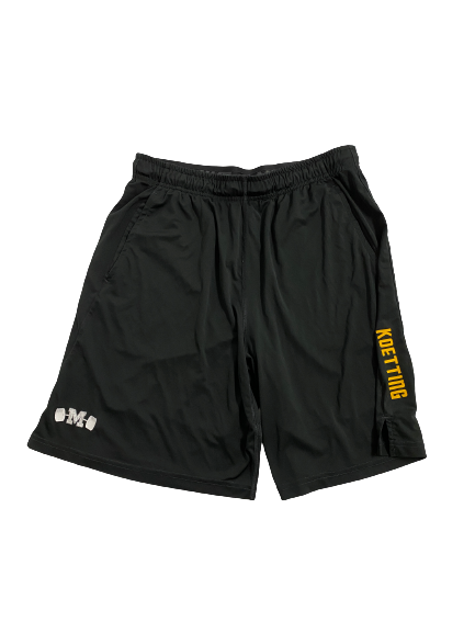 Sean Koetting Missouri Football Player-Exclusive "Strength & Conditioning" Shorts With Name (Size XL)