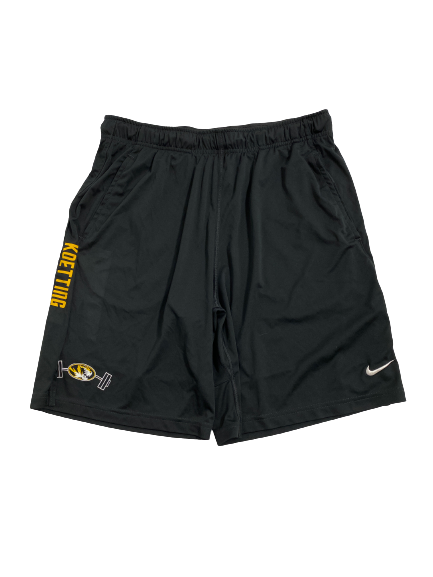 Sean Koetting Missouri Football Player-Exclusive "Strength & Conditioning" Shorts With Name (Size XL)