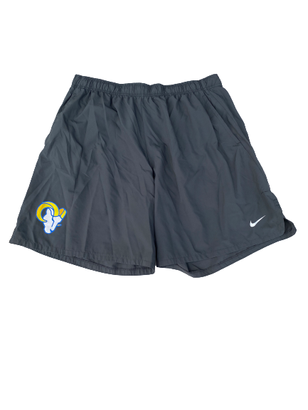 Treymane Anchrum Jr. Los Angeles Rams Team Issued Shorts (Size XXXL)