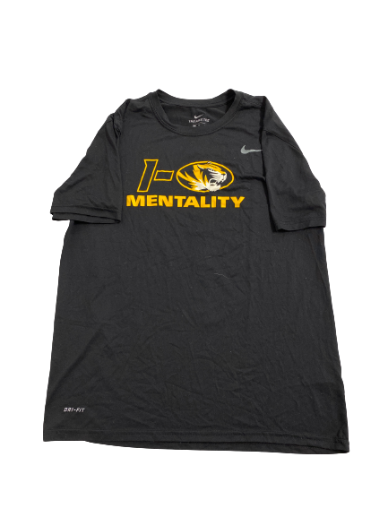 Sean Koetting Missouri Football Player-Exclusive "1-0 Mentality" T-Shirt (Size XL)