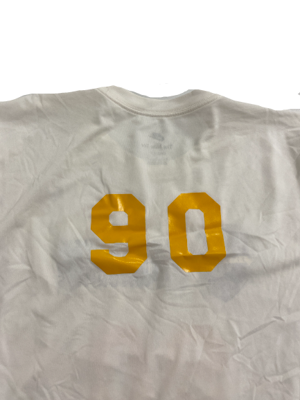 Sean Koetting Missouri Football Player-Exclusive "50 Years of Title IX" Pre-Game Warm-Up Shirt With Number (Size XL)