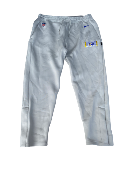 Treymane Anchrum Jr. Los Angeles Rams Team Issued Travel Sweatpants (Size XXXL)