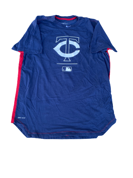 Cole Sands Minnesota Twins Team Issued Workout Shirt (Size XL)